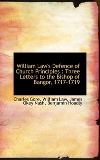 Front cover_William Law's Defence of Church Principles