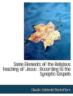 Couverture_Some Elements of the Religious Teaching of Jesus