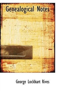 Front cover_Genealogical Notes