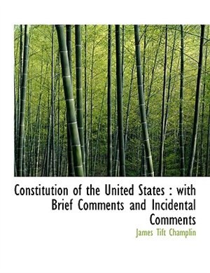 Front cover_Constitution of the United States