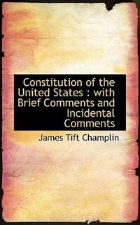 Front cover_Constitution of the United States