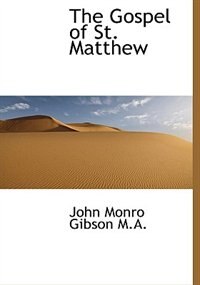 Front cover_The Gospel Of St. Matthew