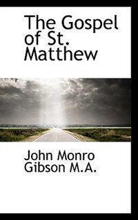 Front cover_The Gospel Of St. Matthew