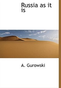 Front cover_Russia As It Is
