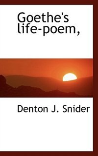 Front cover_Goethe's life-poem,