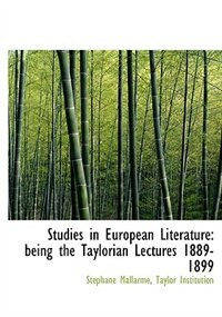 Couverture_Studies In European Literature