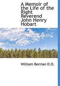 Couverture_A Memoir Of The Life Of The Right Reverend John Henry Hobart