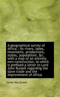 Front cover_A Geographical Survey Of Africa