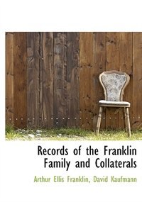 Front cover_Records Of The Franklin Family And Collaterals