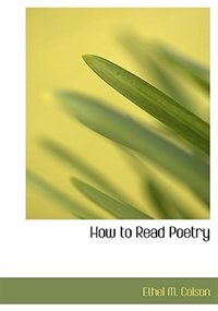 Couverture_How To Read Poetry