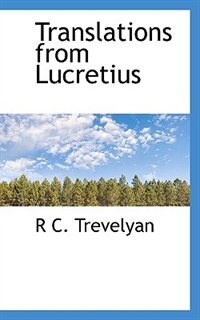 Front cover_Translations From Lucretius