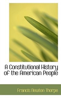 Couverture_A Constitutional History Of The American People