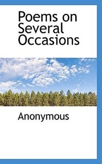 Couverture_Poems On Several Occasions