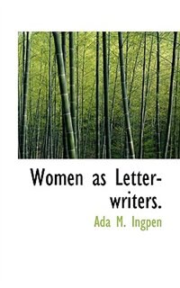 Front cover_Women As Letter-writers.