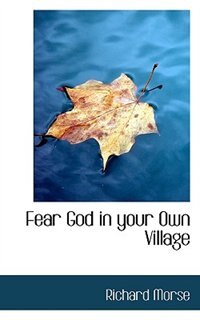 Couverture_Fear God In Your Own Village