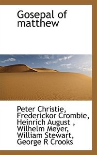 Front cover_Gosepal Of Matthew