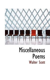 Couverture_Miscellaneous Poems