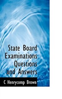 Front cover_State Board Examinations Questions And Answers