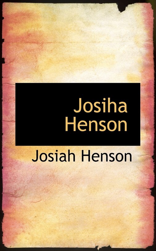 Front cover_Josiha Henson