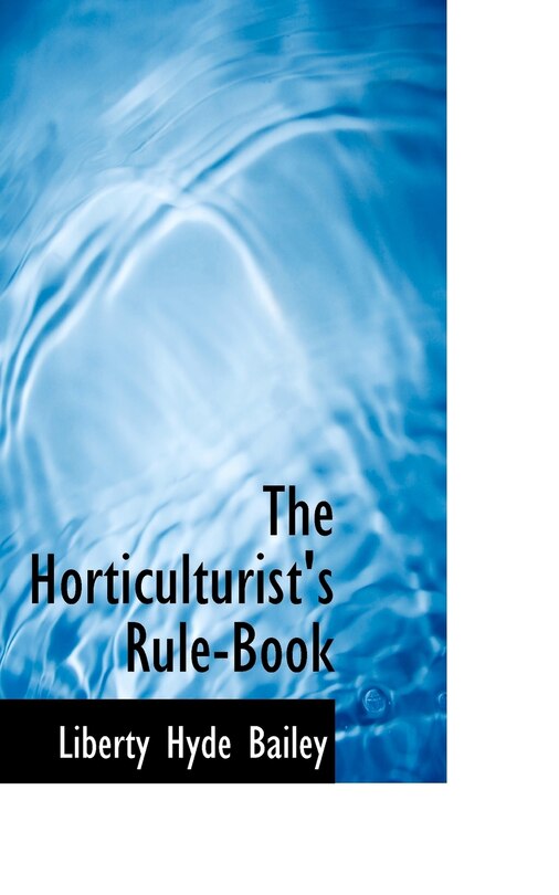 Couverture_The Horticulturist's Rule-book