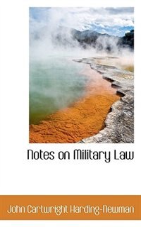 Couverture_Notes On Military Law