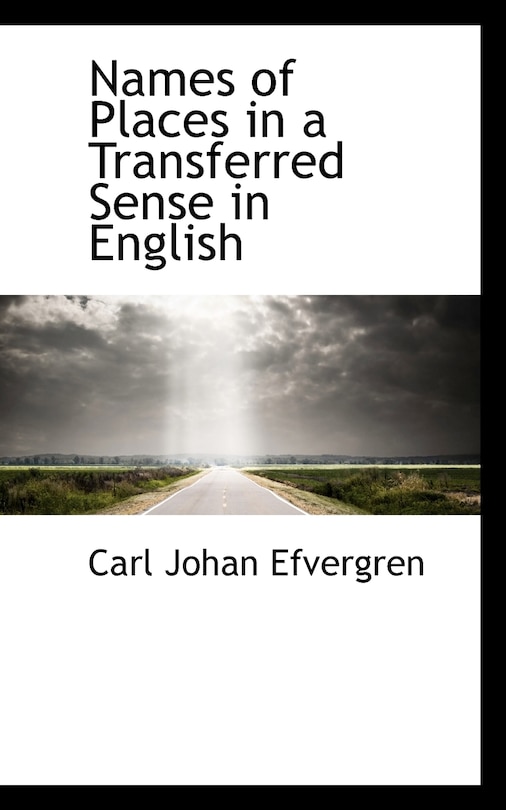 Couverture_Names Of Places In A Transferred Sense In English