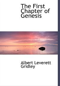 Front cover_The First Chapter Of Genesis