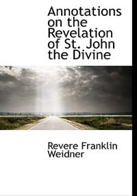 Couverture_Annotations On The Revelation Of St. John The Divine