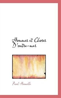 Couverture_Hommes Et Choses D'outre-mer