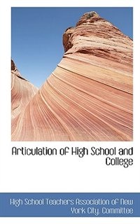 Front cover_Articulation Of High School And College