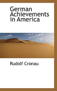 Couverture_German Achievements In America