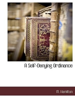 Couverture_A Self-denying Ordinance