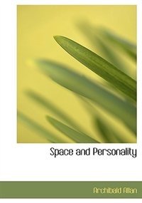 Front cover_Space and Personality