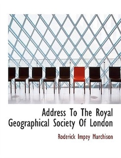 Couverture_Address To The Royal Geographical Society Of London