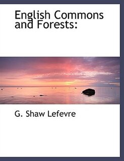 Front cover_English Commons And Forests