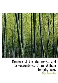 Front cover_Memoirs Of The Life, Works, And Correspondence Of Sir William Temple, Bart.