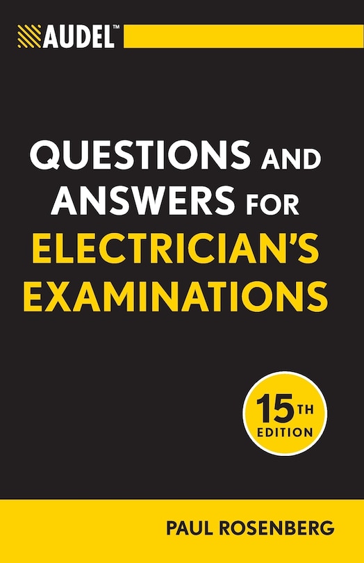 Couverture_Audel Questions and Answers for Electrician's Examinations