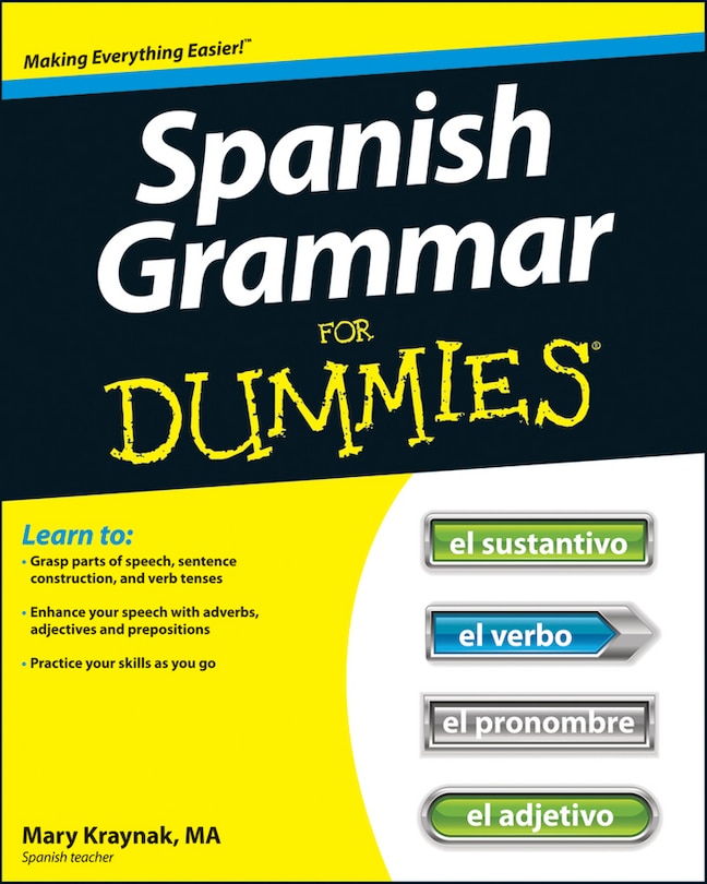 Front cover_Spanish Grammar For Dummies