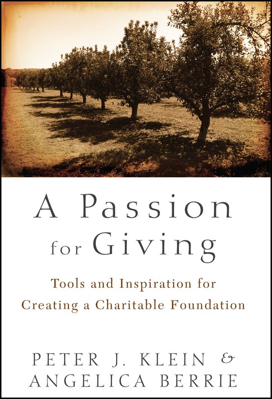 Front cover_A Passion for Giving
