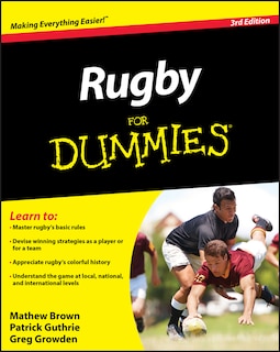 Front cover_Rugby For Dummies