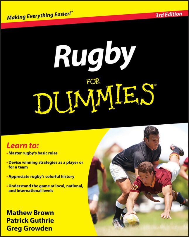Front cover_Rugby For Dummies