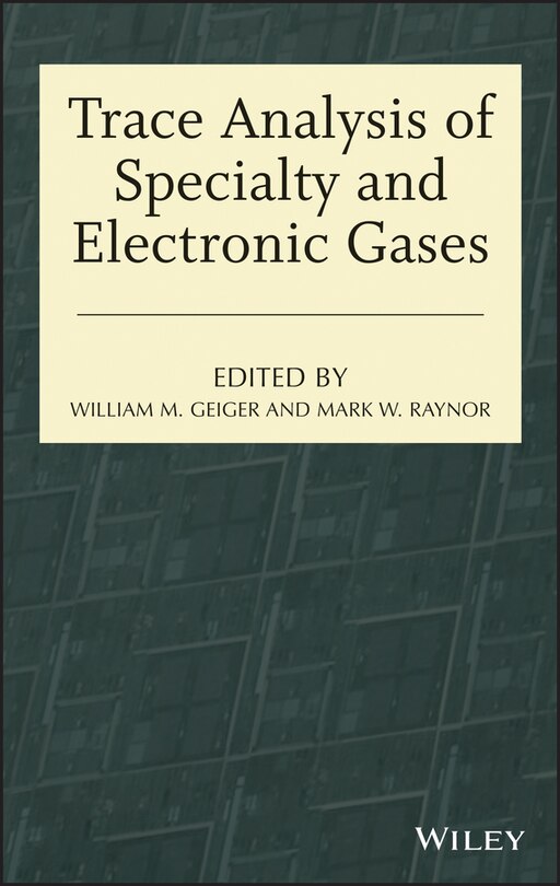 Couverture_Trace Analysis of Specialty and Electronic Gases