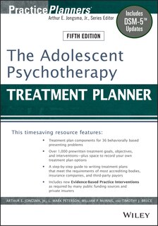 Front cover_The Adolescent Psychotherapy Treatment Planner