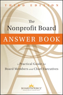 Front cover_The Nonprofit Board Answer Book