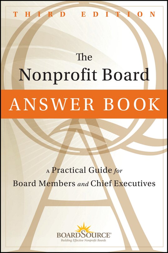 Front cover_The Nonprofit Board Answer Book