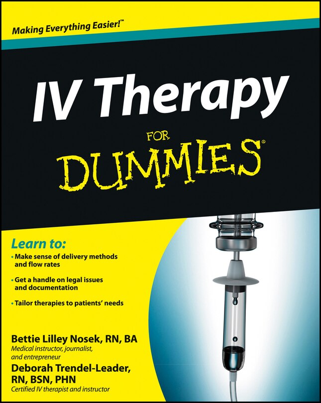 Front cover_IV Therapy For Dummies