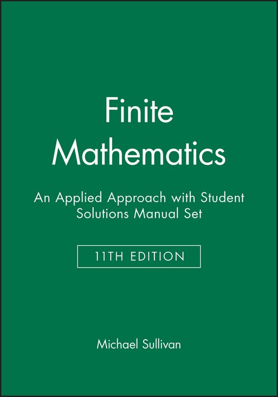 Couverture_Finite Mathematics: An Applied Approach 11e with Student Solutions Manual Set