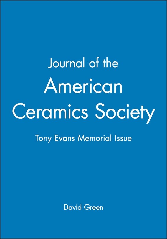 Front cover_Journal of the American Ceramics Society