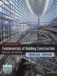 Fundamentals of Building Construction: Materials and Methods de Edward Allen