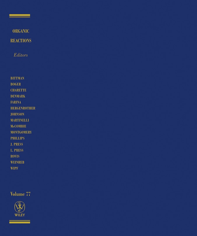 Front cover_Organic Reactions, Volume 77